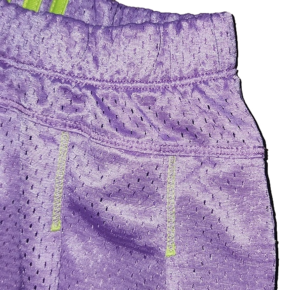 ADDIDAS Purple Jersey Skort with Lime Green Accent Stripes and Logo - Picture 3 of 7